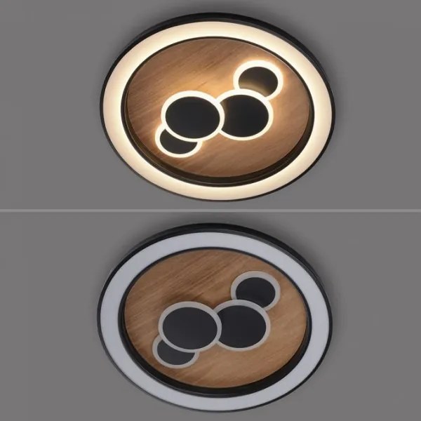 Paul Neuhaus 6284-79 - LED Stropné svietidlo ELIZA LED/55,5W/230V pr. 60 cm dub