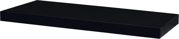 Nástenná polica 60 cm čierna P-001 BK lesk