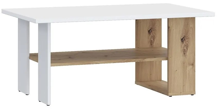 Konferenčný stolík Caldicot CFTT5210-M256 biely/dub artisan