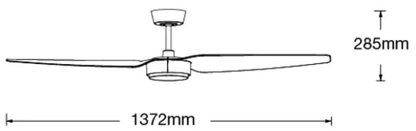 Lucci air 21615449 - Stropný ventilátor CONDOR čierna + diaľkové ovládanie