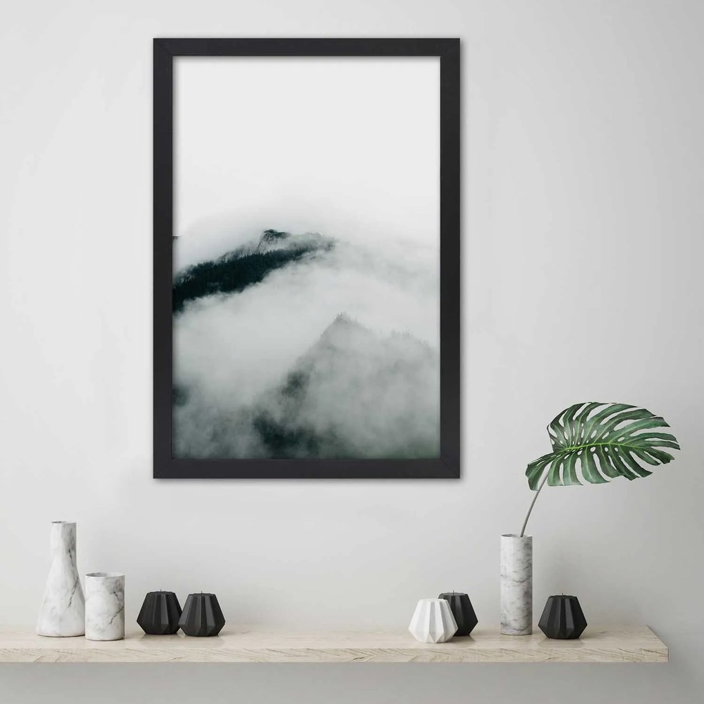 Gario Plagát Hory v oblakoch Farba rámu: Bez rámu, Rozmery: 30 x 45 cm