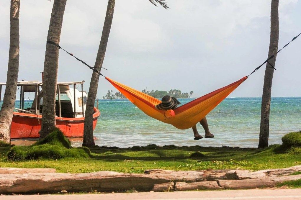 La Siesta COLIBRI 3.0 SINGLE - cestovná hojdacia sieť z kvalitného padákového hodvábu, 100% polyamid / laná: 100% polyester / hák: letecký hliník