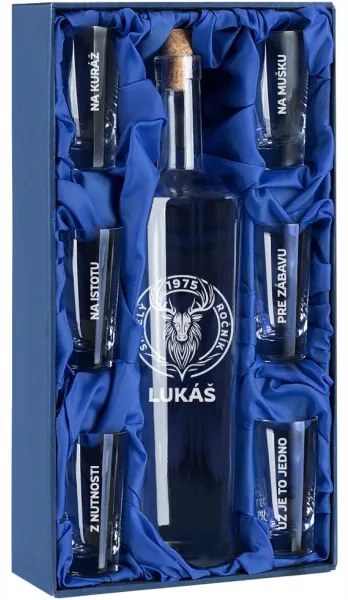 Pieskovaný set na slivovici Divoký ročník (1+6)
