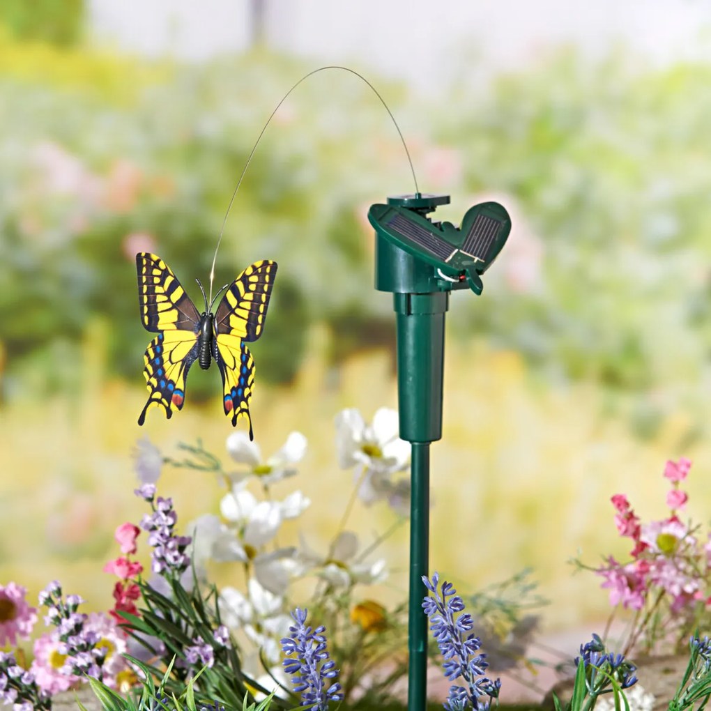 Záhradná dekorácia "Motýľ" Zapichovací hrot vysoký 40 cm, motýľ 8 cm