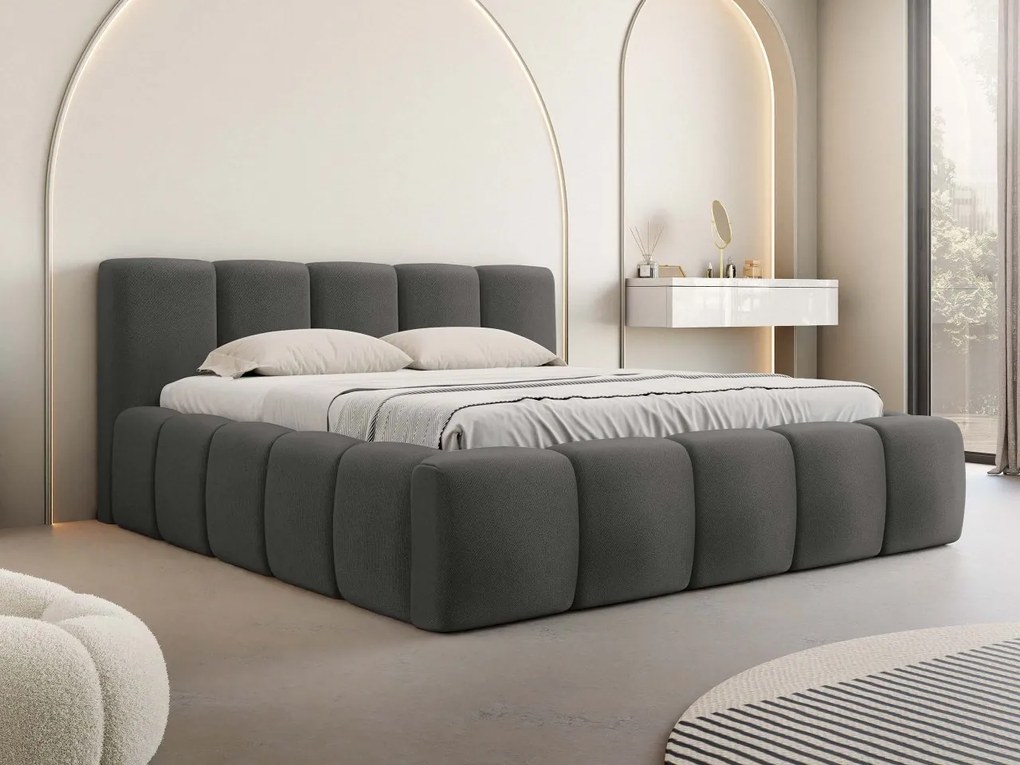 Čalúnená postel Ubipra, Rozmer postele: 140x200, Farby: Kronos 19