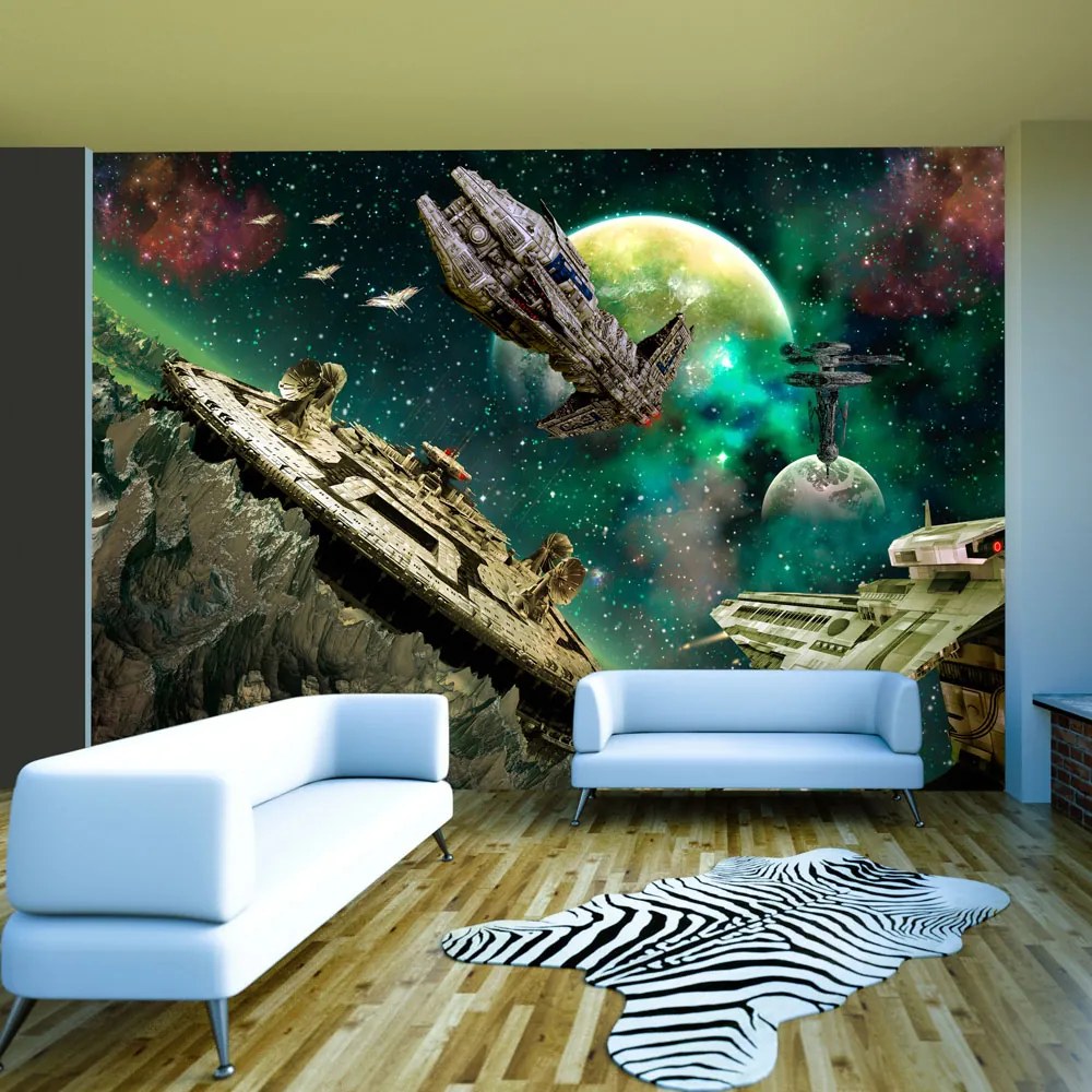 Artgeist Fototapeta - Space fleet Veľkosť: 300x210, Verzia: Premium