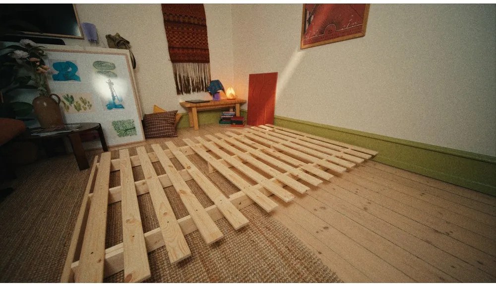 Biela/svetlo modrá rozkladacia pohovka 140 cm Roots - Karup Design