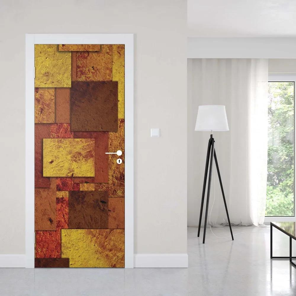 GLIX Fototapeta na dvere - Squares Modern Design