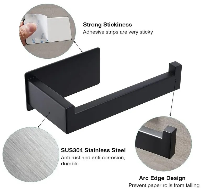 Ruhhy Samolepiaci držiak toaletného papiera - Eowihor