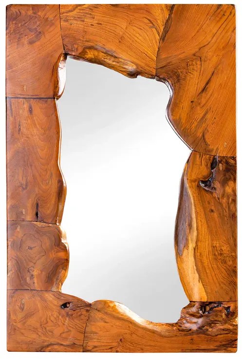 Zrkadlo MOSAIC 90 cm z masívneho teakového dreva