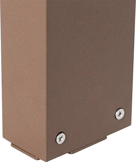 Stojaca vonkajšia lampa hrdzavohnedá 50 cm vrátane LED 2-svetlo IP44 - Esmee