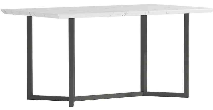 Stôl Marmaris 2203 160X90X75 mramor/čierna