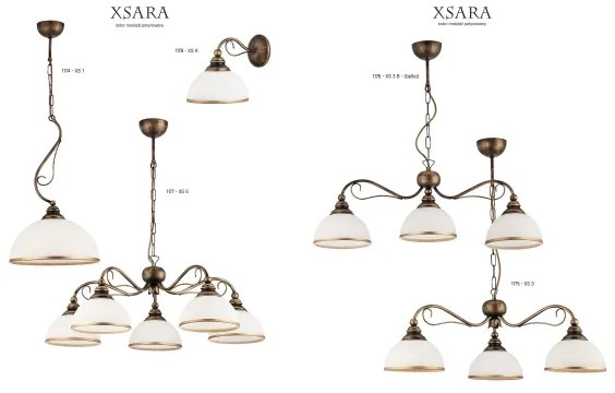 Jupiter 1177 - XS 5 - Závesné svietidlo XSARA 5xE27/60W/230V