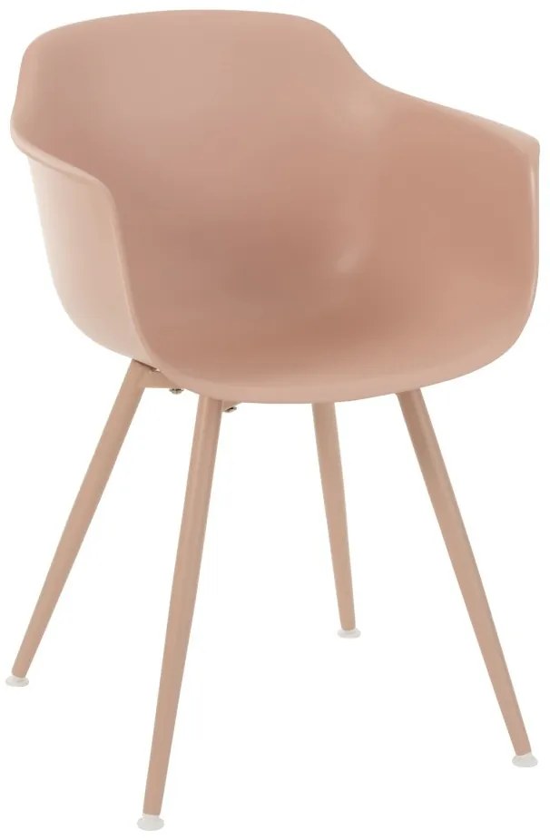 Ružová plastová stolička Swing - 54 * 57 * 80 cm