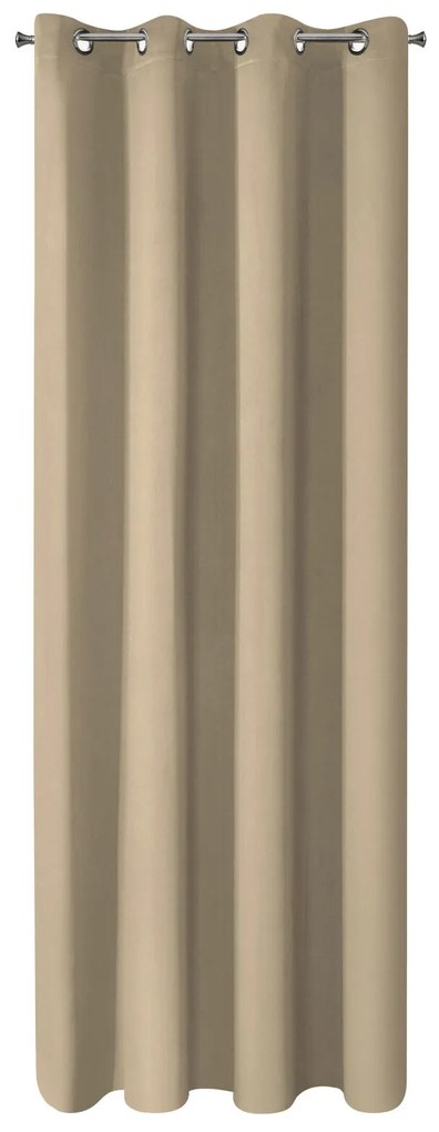 ZÁVES NA KÚŽKOCH NERISA 140X250 CM BÉŽOVÁ