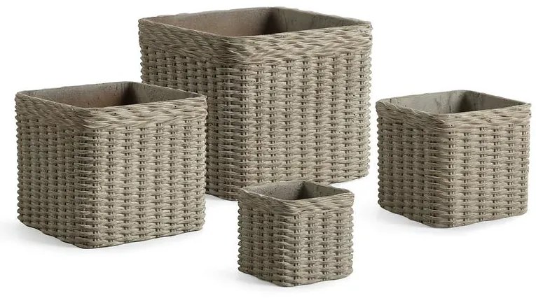 Obal na kvetináč 101481 tmavohnedý 25x25x22h