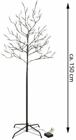 Nexos 39398 LED vianočná dekorácia - Svetelný strom - 96 LED 150 cm