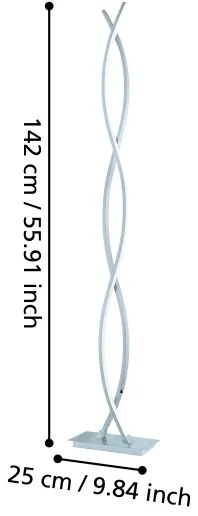 Eglo 96106 - LED Stojacia lampa LASANA 2 4xLED/9W/230V
