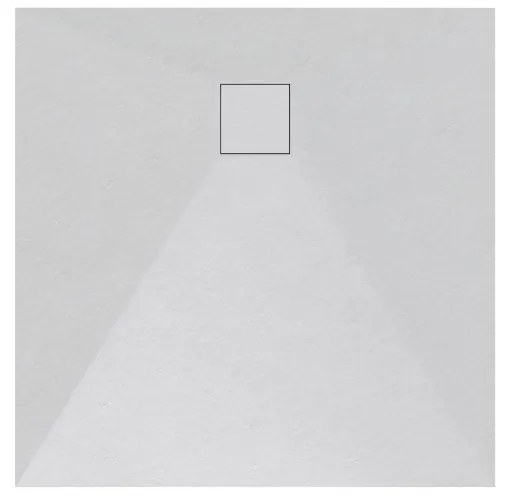 Erga Oldaf, SMC štvorcová sprchová vanička 90 x 90 cm, biela matná, ERG-GMA-OL-9090