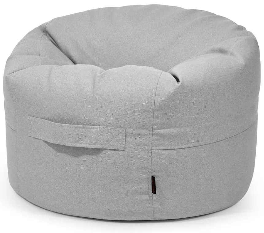 Svetlosivý detský sedací vak Roll 80 – SLOWDOWN