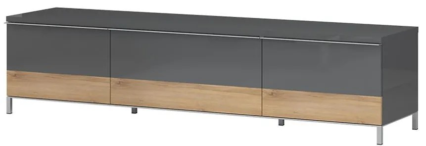 TV stolík Onyx TV180-2K1F/ON lakované anthracite/pacific walnut
