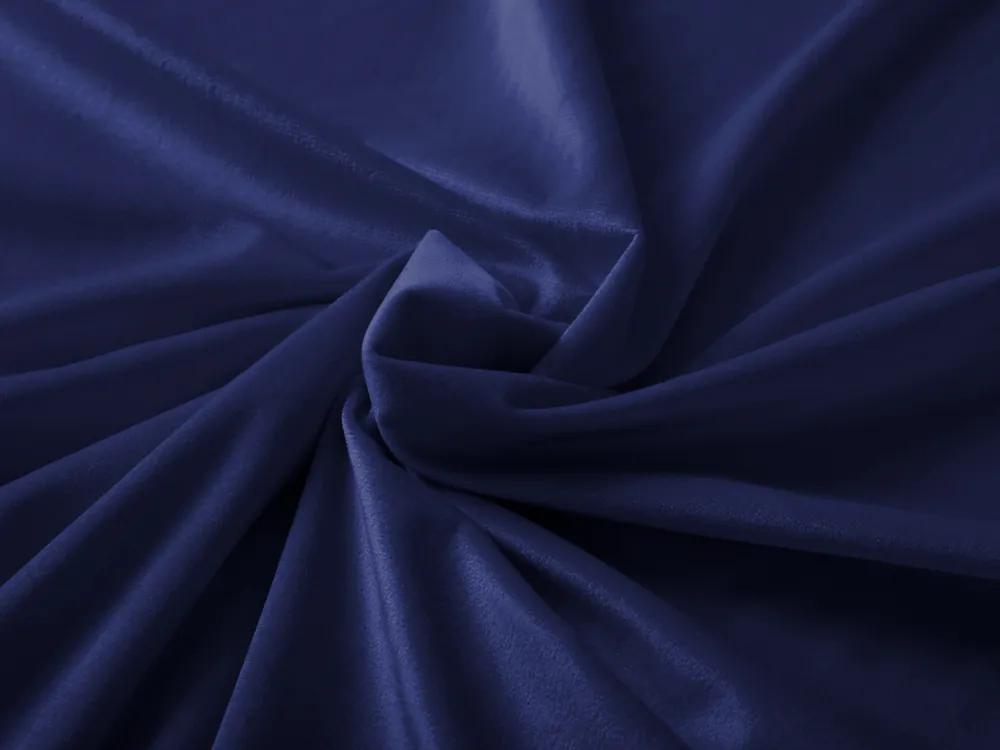 Biante Zamatový oválny obrus SV-026 Tmavá kráľovská modrá II 120x180 cm