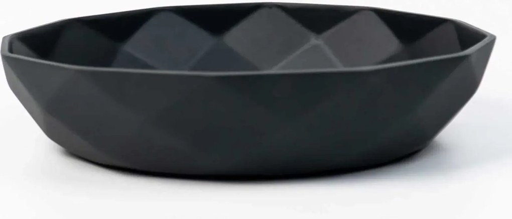 Okrasná miska CAVERO, sklolaminát, priemer 32 cm, antracit