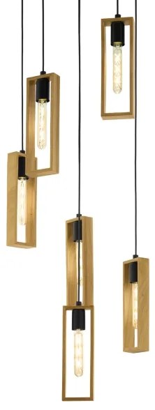 Eglo 44054 - Závesné svietidlo na lanku LITTLETON 6xE27/60W/230V