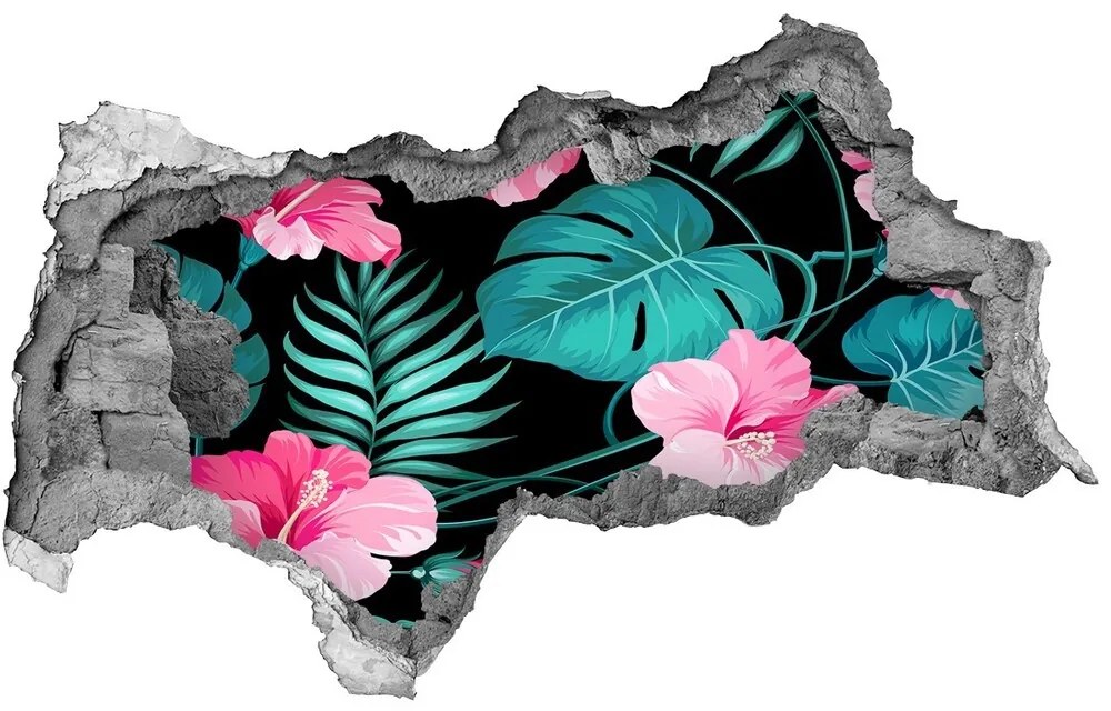 Nálepka fototapeta 3D na stenu Tropické kvety nd-b-93163910
