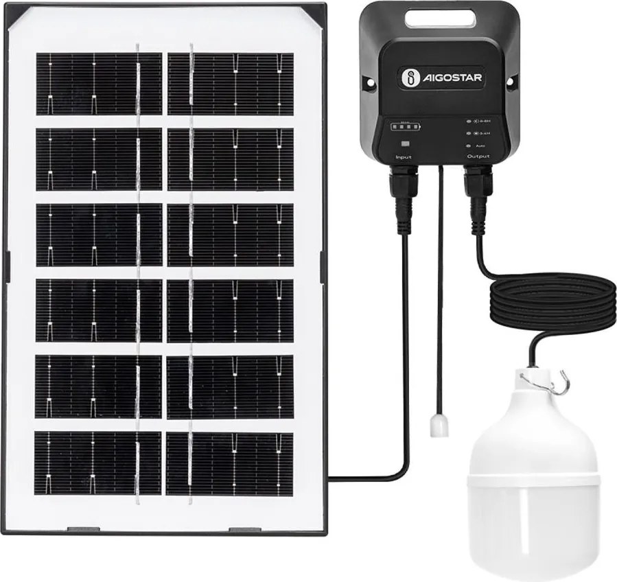 Aigostar - LED solárny luster LED/35W/12V 3000 mAh 6500K priemer 10 cm