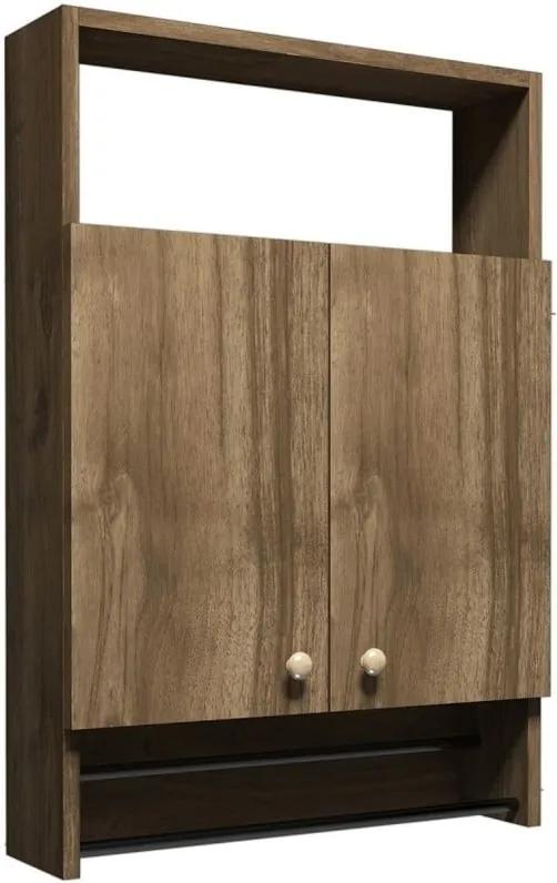 Kúpeľňová skrinka v dekore orechového dreva Muzzo Ela