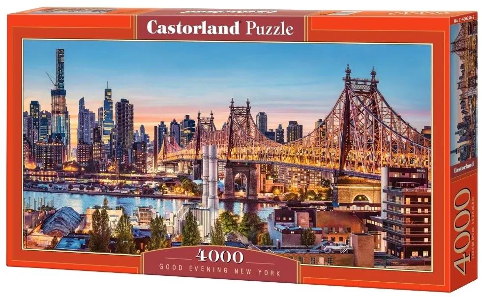 KIK CASTORLAND Puzzle 4000 dielikov Good Evening New York - Večer v New Yorku 138x68cm