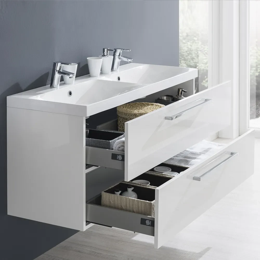 Mereo, Mereo Bino, kúpeľňová skrinka 121 cm, Multidecor, Šedá antracit, MER-CN693SSEAN