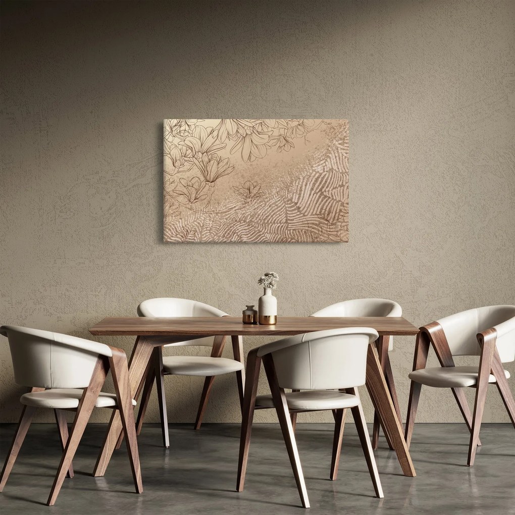 Obraz - Kreslené kvety (90x60 cm)