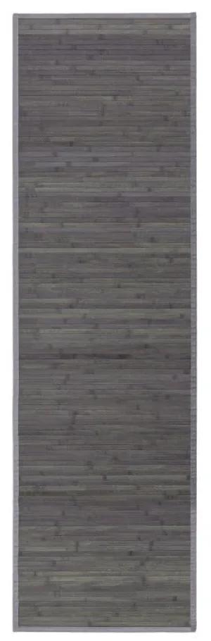 Zelený/sivý bambusový koberec 60x200 cm – Casa Selección