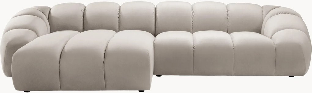 Velúrová rohová pohovka Diana (4-miestna)