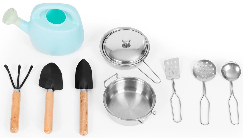 Detská blátová kuchynka z jedľového dreva ECOTOYS