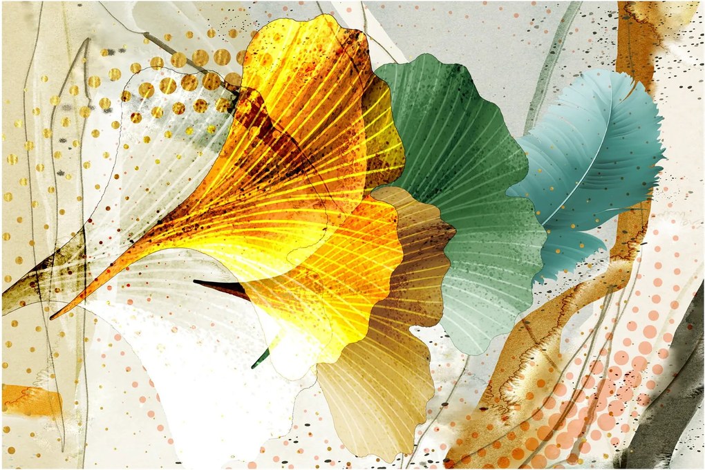 Obraz - Listy (90x60 cm)