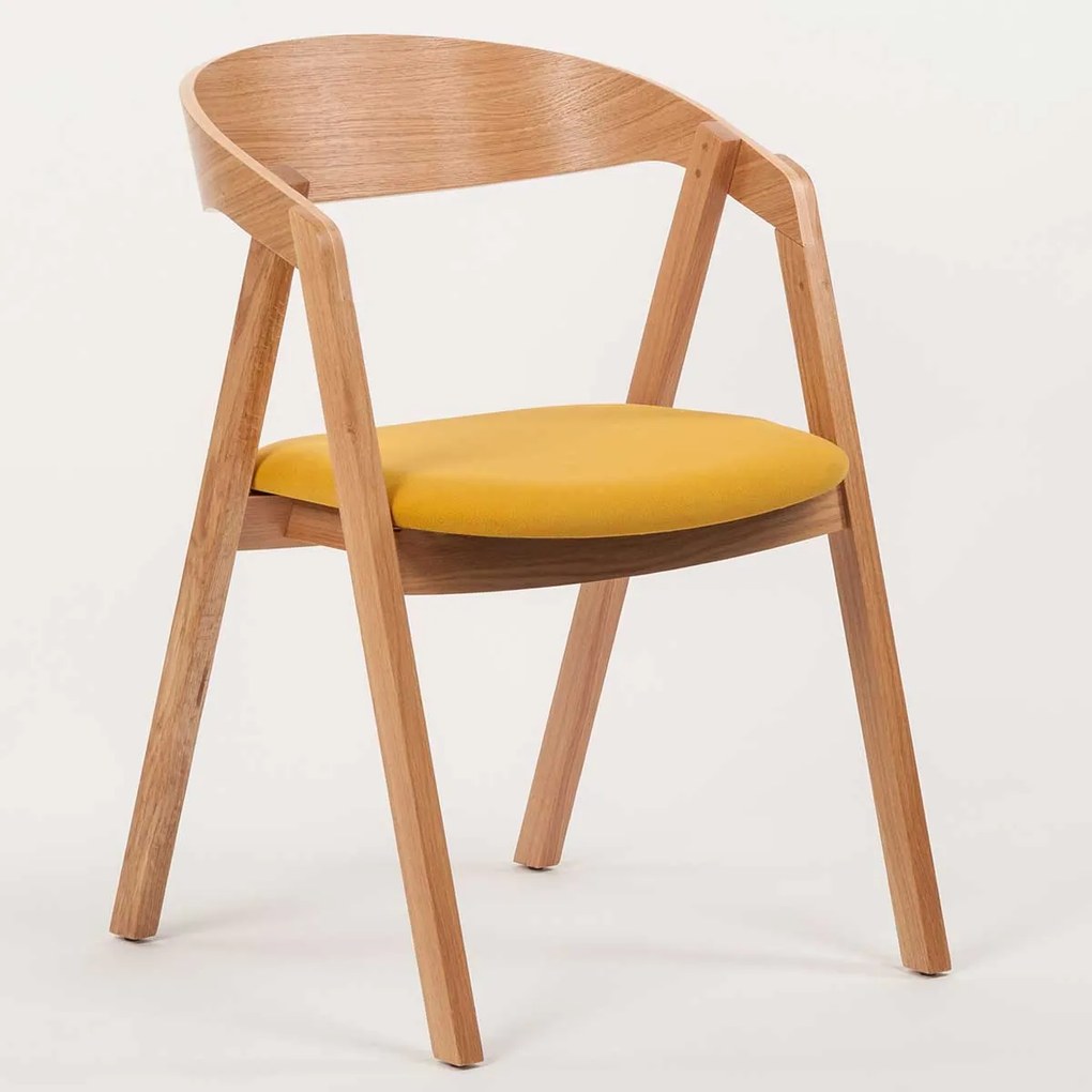 Stima dubová stolička GURU s čalúneným sedadlom Vyberte látku ->: CARABU crema 86