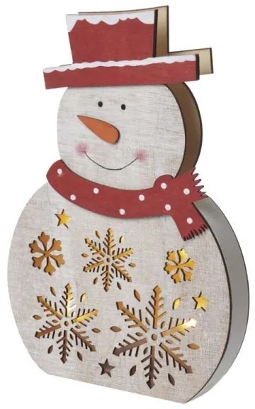 LED Vianočná dekorácia 5xLED/2xAA snehuliak