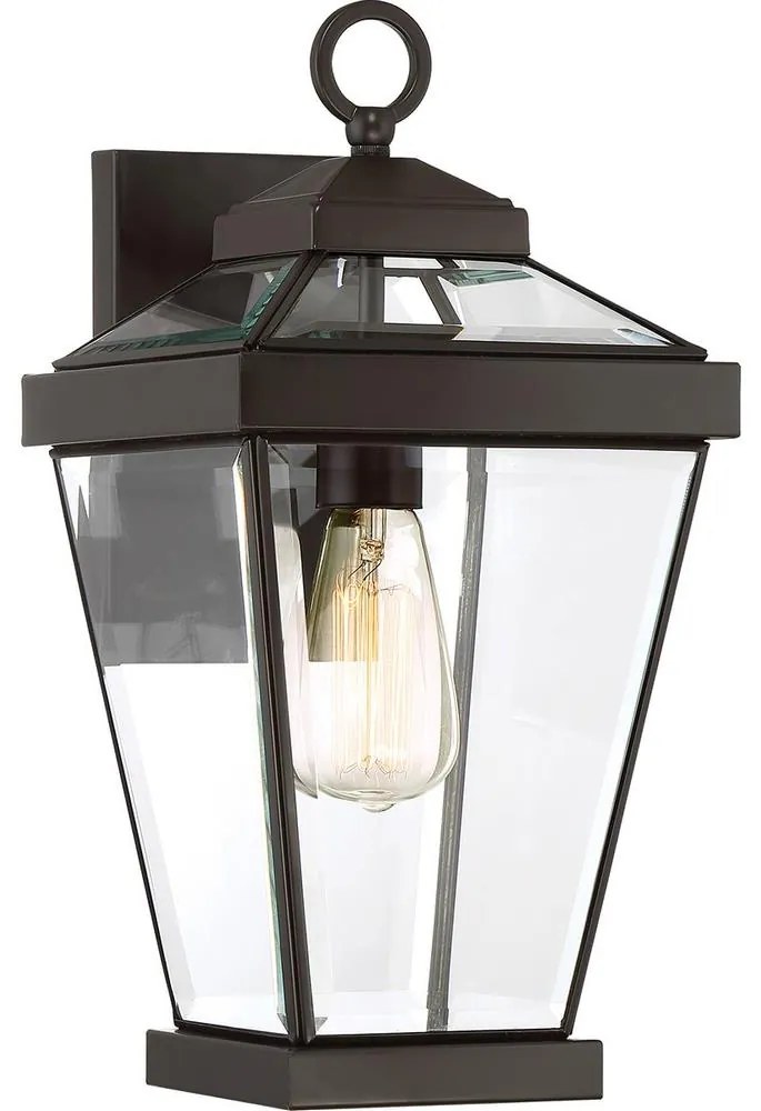 Quoizel QZ-RAVINE2-M-Vonkajšie nástenné svietidlo RAVINE 1xE27/60W/230V IP44 hnedá