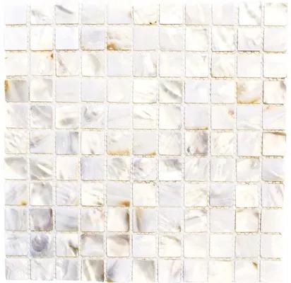 Mušľová mozaika SM 2525 biela 30 x 30 cm