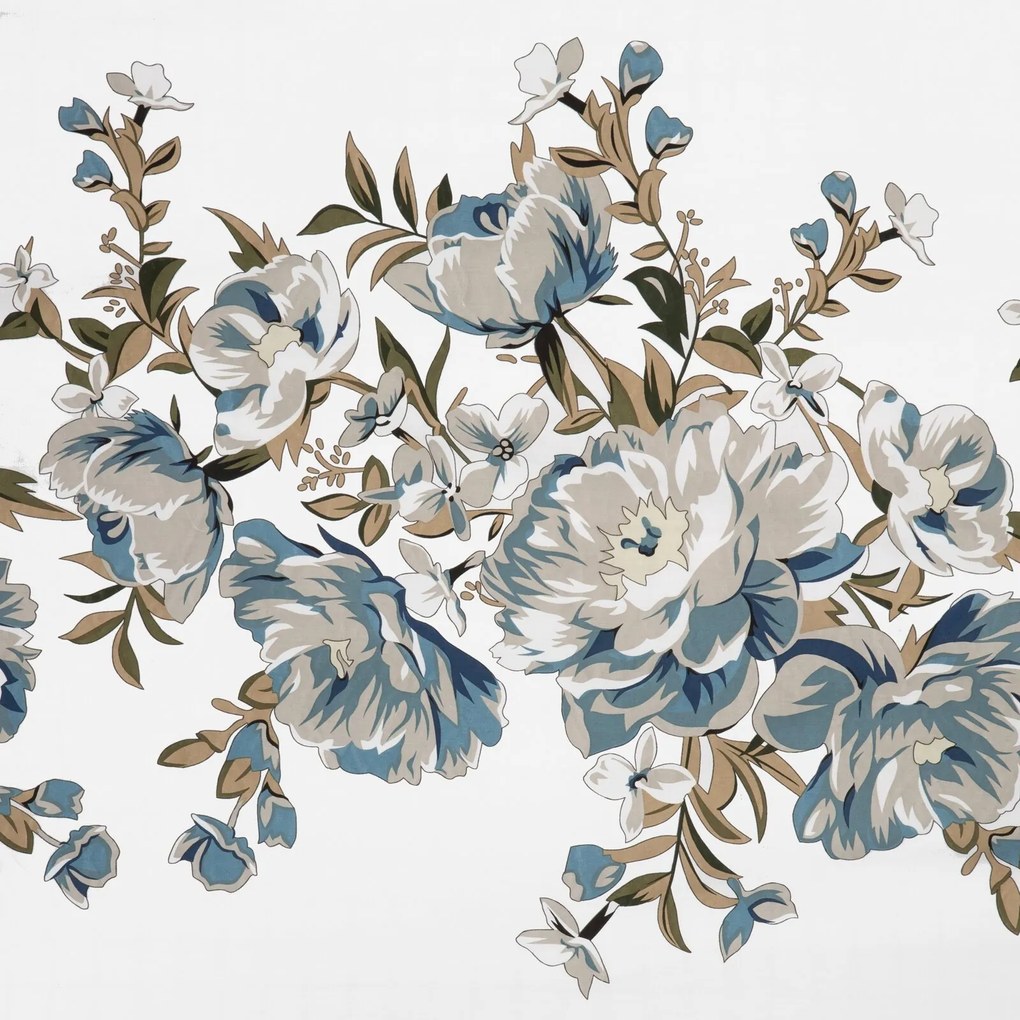 SATÉNOVÉ OBLIEČKY SPRING40 200X220 CM, 2 KS 70X80 CM KVETY