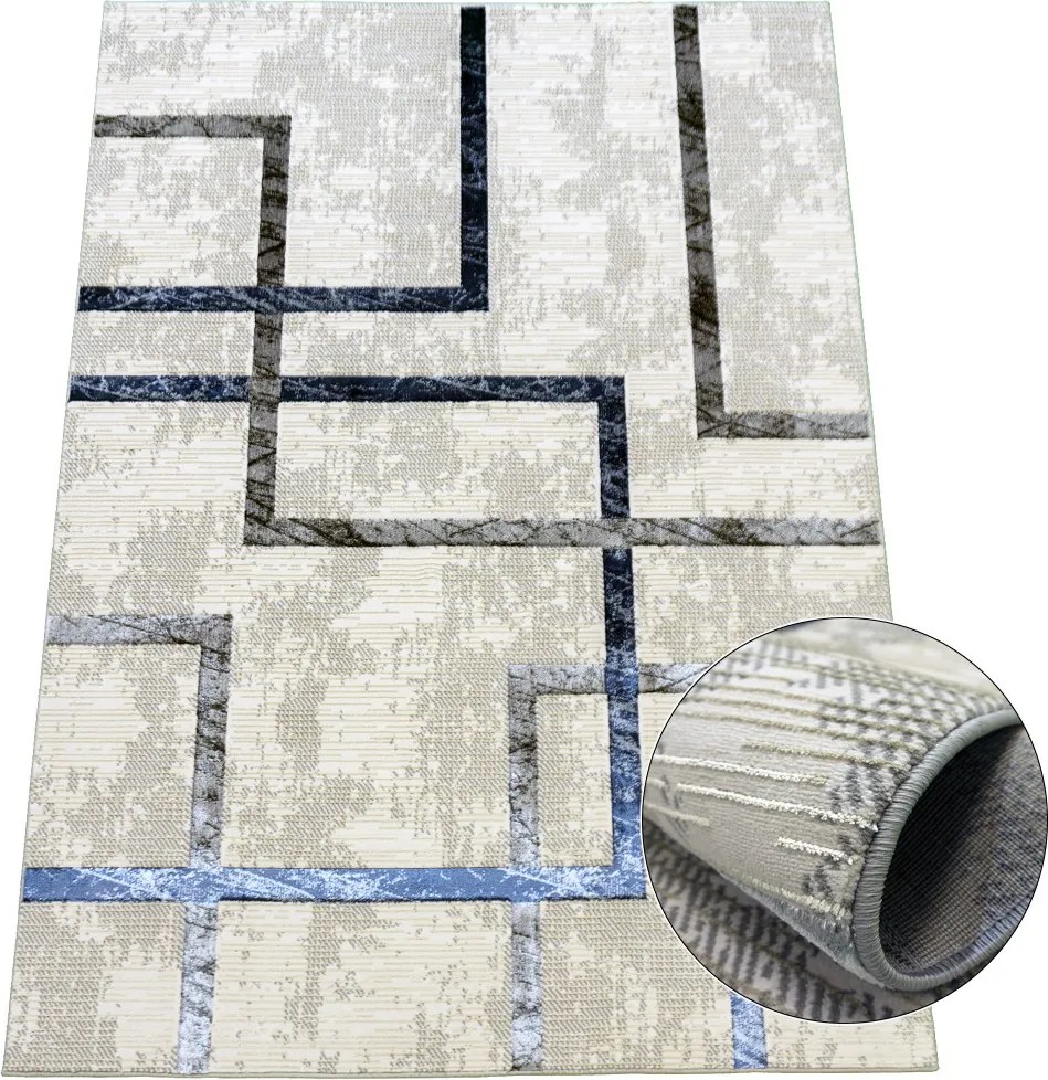 Koberec Esprit 3609 NAVY – námornícka modrá, obdĺžnik Rozmer: 160x220 cm