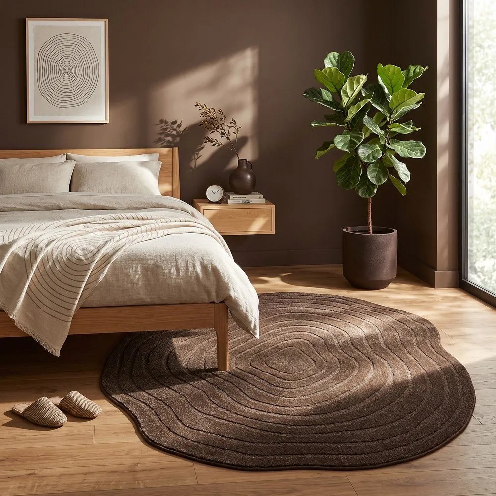 Hnedý koberec 160x230 cm Pebble – ESTE