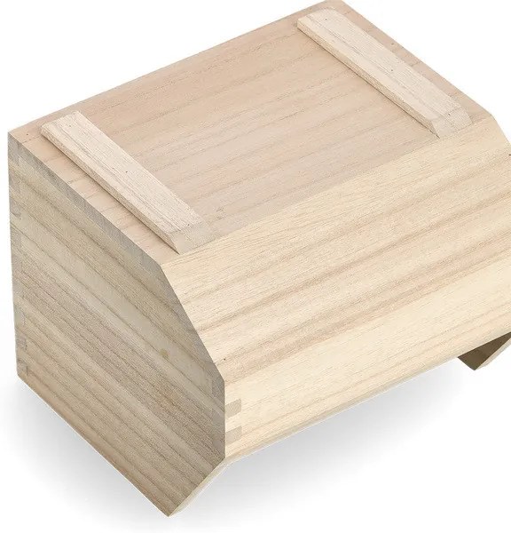 Zeller Present Drevený organizér, úložný box, 1-komorový - ZELLER CAJA, 1 ks, 21x19x16