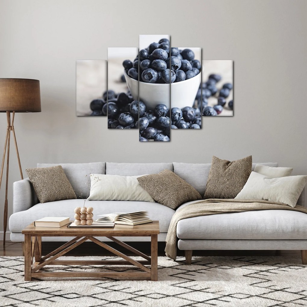 Obraz - Čučoriedky (150x105 cm)