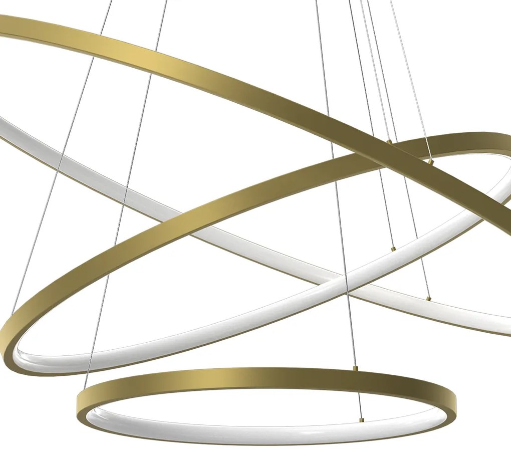 Závesné LED svietidlo Hoop, 3x LED 93w, 4000k, g