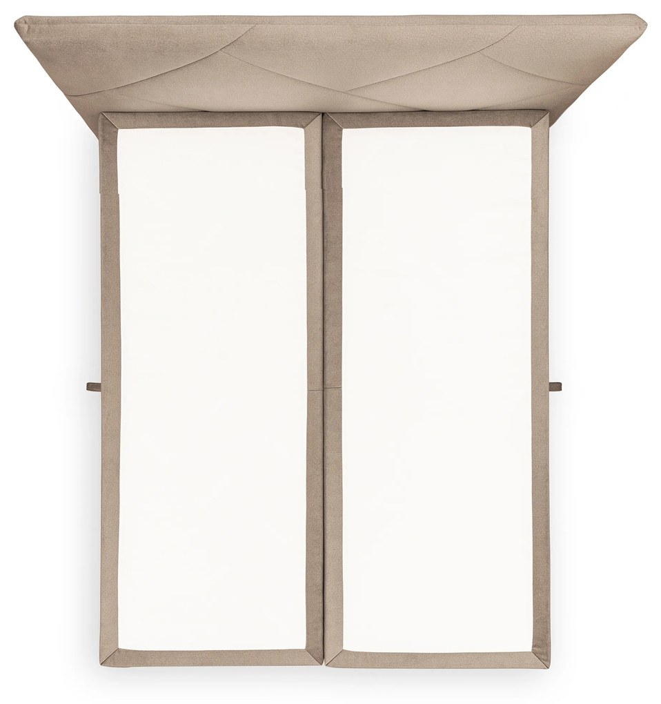 Posteľ Boxspring Wasil 160x200 s úložným priestorom - béžový zamat Element 6