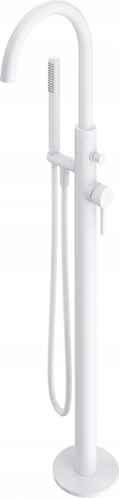 Voľne Stojaca Podlahová Vaňová Batéria Biela Matná Omnires Y